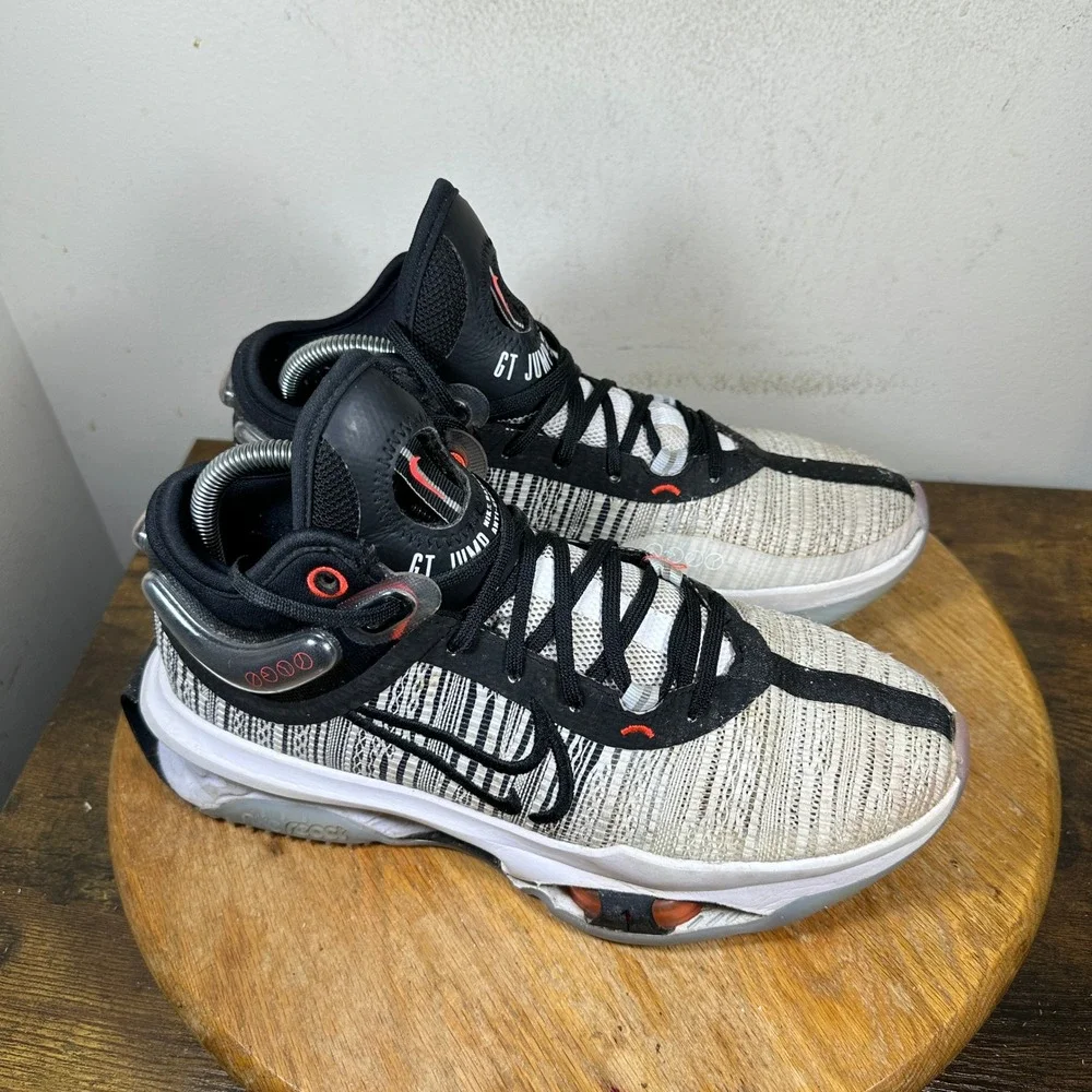 Nike Air Zoom GT Jump 2 Basketball Shoes Mens 8 White Black Crimson DJ9431-001